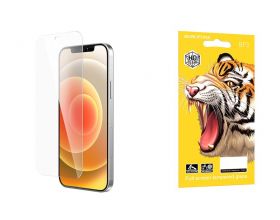 Защитное стекло дисплея iPhone 12/12 Pro (6.1)  BOROFONE BF3 Full tempered glass черная рамка