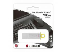 Флешка USB 3.2 Kingston DataTraveler Exodia White 128 Gb