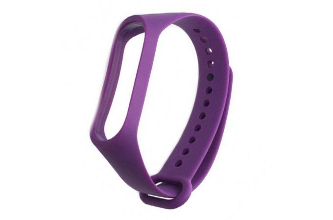 Ремешок силиконовый для XIAOMI MI Band 3/MI Band 4 цвет сливовый