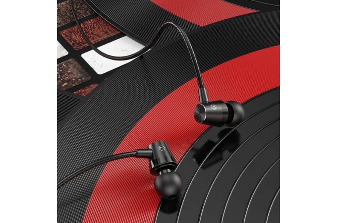 Наушники вакуумные проводные HOCO M79 Cresta universal earphones (черный)