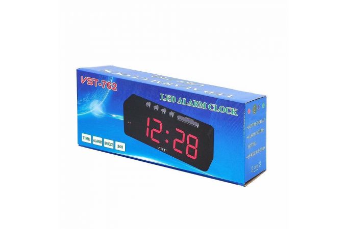 Часы настольные VST 762-1 без блока (красный)