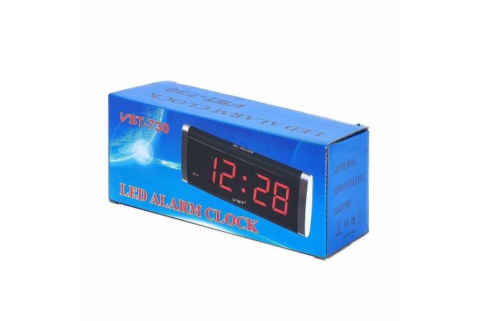 Часы настольные VST 730-1 (красный)