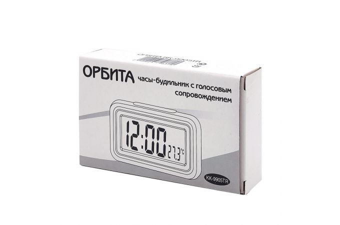 Часы настольные Орбита KK-9905  (говорящие, будильник, температура)