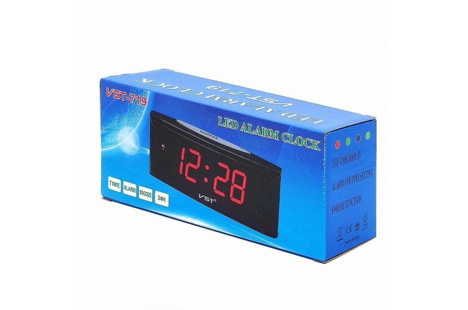 Часы настольные VST 719-5 без блока (синий)