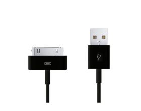 Кабель USB - Lightning 30-Pin Орбита BS-425 (iPhone 4) (черный) 1м (упаковка 10шт)