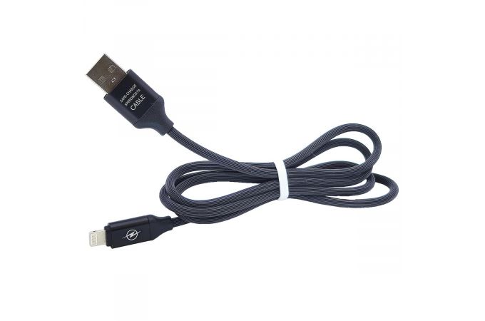 Кабель USB - Lightning Орбита OT-SMI06 (km-51) 2.4A (черный) 1м