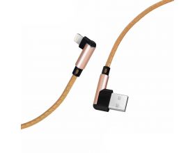 Кабель USB - Lightning MUJU MJ-65, 3A (коричневый) 1м