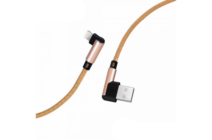Кабель USB - Lightning MUJU MJ-65, 3A (коричневый) 1м