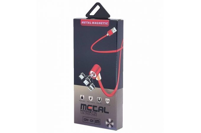 Кабель USB - Lightning Орбита MG-84, 2A (цвет в ассортименте) 1м (подсветка, магнитный)