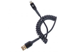 Кабель USB - Lightning Орбита OT-SMI17, 3A (черный) 1м витой