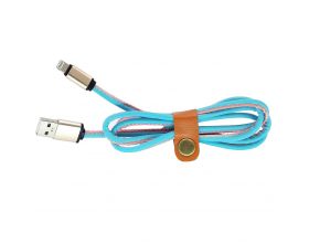 Кабель USB - Lightning Орбита OT-SMI12, 2A (голубой) 1м