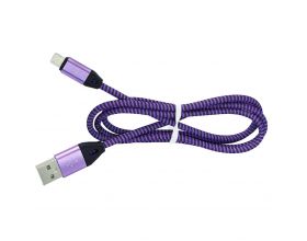 Кабель USB - Lightning Орбита OT-SMI11, 2A (фиолетовый) 1м