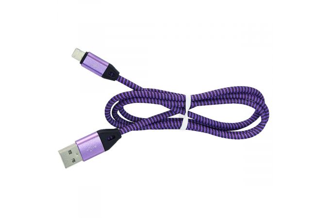 Кабель USB - Lightning Орбита OT-SMI11, 2A (фиолетовый) 1м