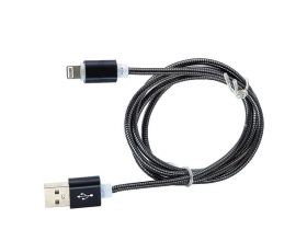 Кабель USB - Lightning Орбита KM-132, 2A (черный) 1м