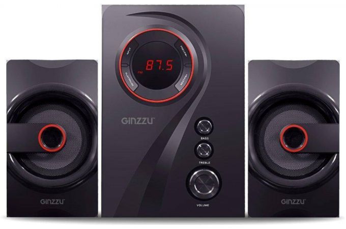 Акустическая система 2.1 Ginzzu GM-406 (черный)