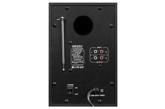 Акустическая система 2.1 Ginzzu GM-406 (черный)