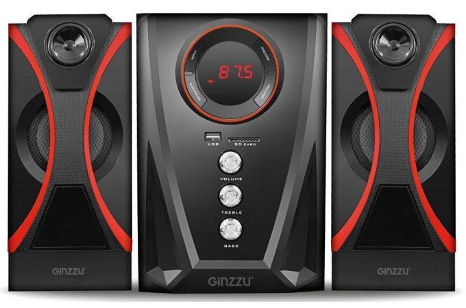 Акустическая система 2.1 Ginzzu GM-407 (черный)