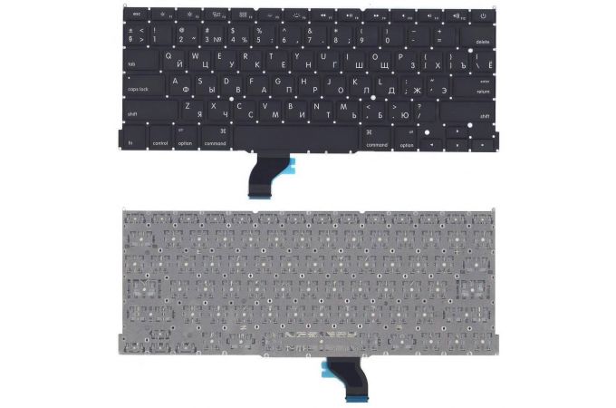 Клавиатура для ноутбука MacBook Pro 13" Retina A1502 2013+ черная плоский Enter