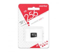 Карта памяти microSDXC Smartbuy 256 GB Class 10 UHS-1 (без адаптера) (SB256GBSDCL10-00)