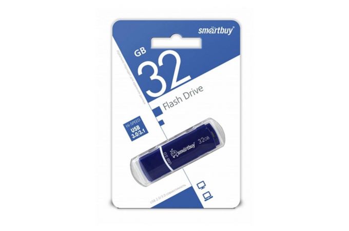 Флешка USB 3.0 Smartbuy 32GB Crown Blue (SB32GBCRW-Bl)