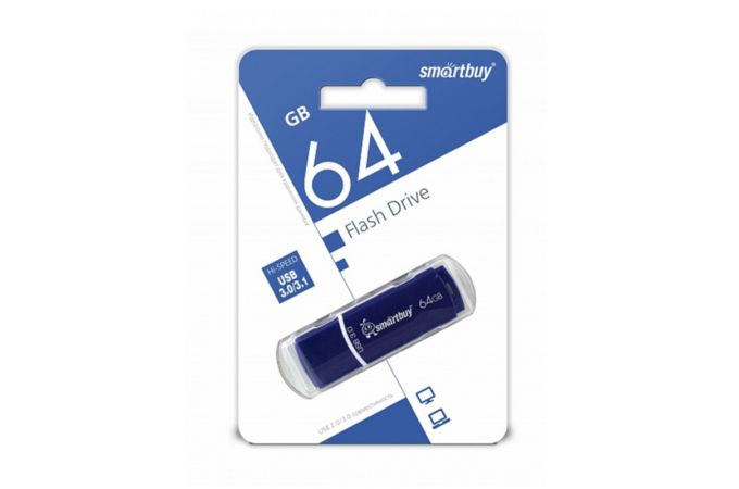 Флешка USB 3.0 Smartbuy 64GB Crown Blue (SB64GBCRW-Bl)