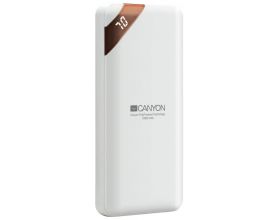 Универсальный дополнительный аккумулятор Power Bank Canyon PB-102 дисплей (10000 mAh) (белый)