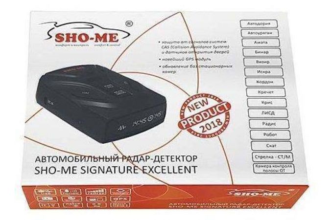 Радар-детектор SHO-ME Signature EXCELLENT