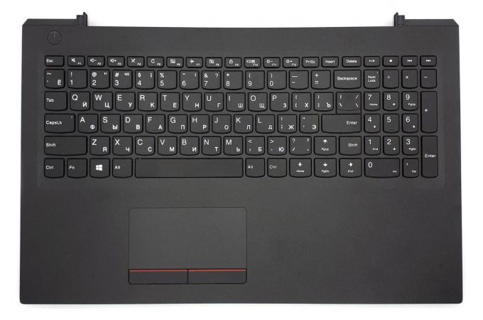 Клавиатура для ноутбука Lenovo IdeaPad V110-15 series в темно сером корпусе с touch панелью ORG