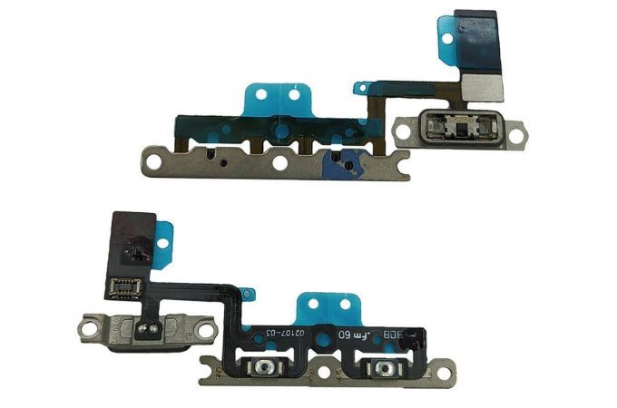 Шлейф для iPhone 11 с кнопками громкости + переключатель + металлический держатель
