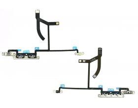 Шлейф для iPhone XS Max на кнопки громкости + металлический фиксатор