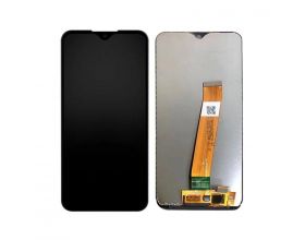 Дисплей для Samsung M015F Galaxy M01 Black в сборе с тачскрином + рамка, 100%