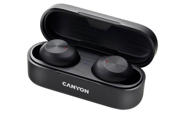 Наушники вакуумные беспроводные Canyon TWS-1 Bluetooth (черный)