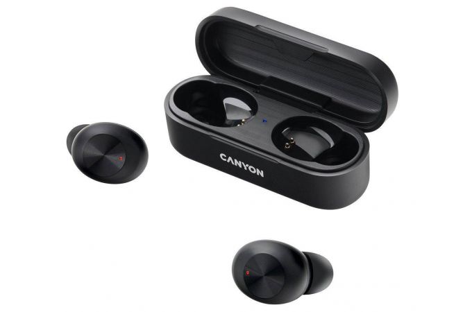 Наушники вакуумные беспроводные Canyon TWS-1 Bluetooth (черный)