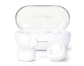 Наушники вакуумные беспроводные Crown CMTWS-5001 Bluetooth (белый)