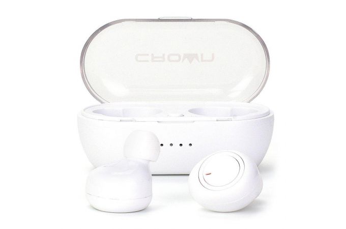 Наушники вакуумные беспроводные Crown CMTWS-5001 Bluetooth (белый)