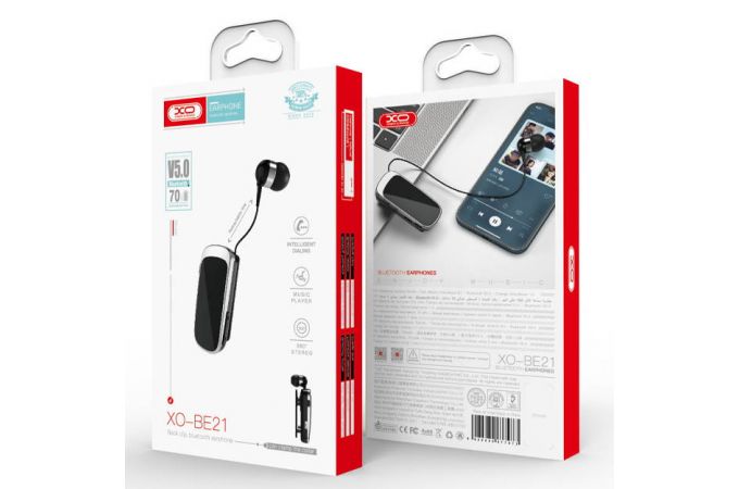 Bluetooth гарнитура XO BE21 Black