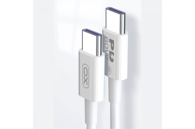 Кабель USB Type-C - USB Type-C XO NB-Q190A 60W 1M White