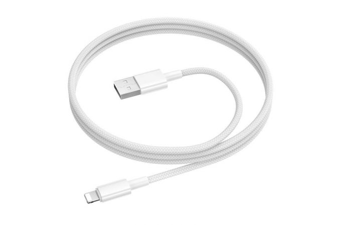 Кабель USB - Lightning BOROFONE BX117 Source (белый) 1м