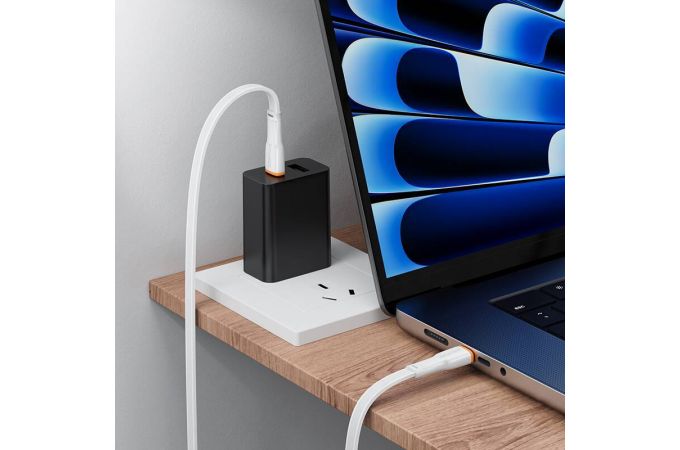 Кабель USB Type-C - USB Type-C BOROFONE BX118 Esplendido 60W (белый) 1м