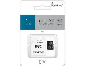 Карта памяти MicroSDXC_1 Tb SmartBuy class10 PRO90/70Mb/s для видеорегистр. UHS-I (U3) SB1TBSDP01