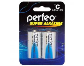 Батарейка алкалиновая Perfeo LR14/2BL Super Alkaline (цена за блистер за 2 шт)