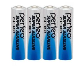 Батарейка алкалиновая Perfeo LR6 AA/4SH Super Alkaline (спайка цена за 4 шт)