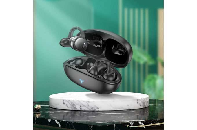 Наушники вакуумные беспроводные HOCO EW57 Auspicious clip-on true wireless stereo headset Bluetooth (белый)