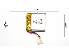 Универсальный аккумулятор 23x23x4 3.7V 300mAh (402323P)