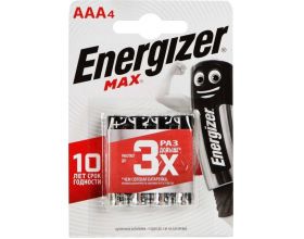 Батарейка алкалиновая Energizer MAX LR03/286 BL4 4/AAA цена за 4 шт