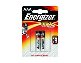 Батарейка алкалиновая Energizer MAX+ Power SEAL LR03/286 BL2 2/AAA цена за 2 шт