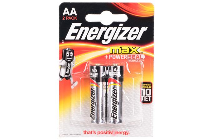 Батарейка алкалиновая Energizer MAX+ Power SEAL LR6/316 BL2 2/AA цена за 2 шт