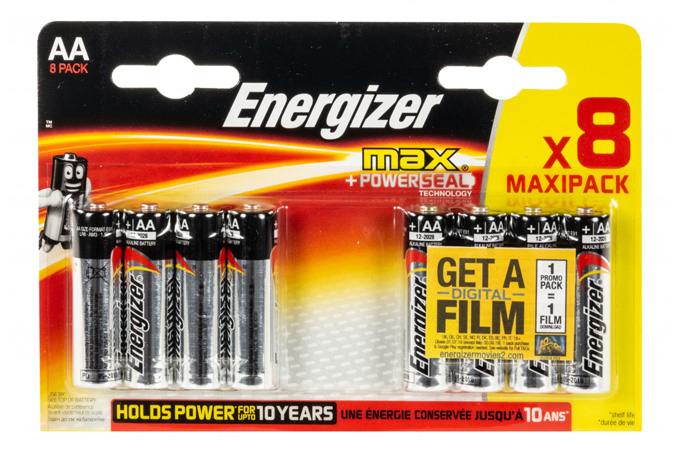 Батарейка алкалиновая Energizer MAX+ Power SEAL LR6/316 BL8 8/AA цена за 8 шт