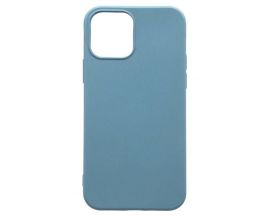 Чехол для iPhone 12 (6,1) тонкий (серо-голубой)