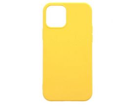 Чехол для iPhone 12 (6,1) тонкий (желтый)